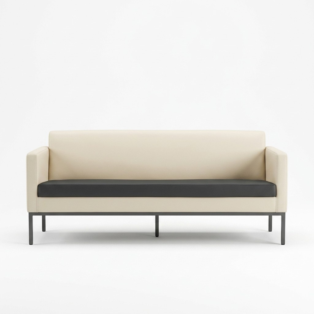 Büroeinrichtung Sofa Couch 3 Sitzer Arbeitszimmer Polstersofa Textil Möbel