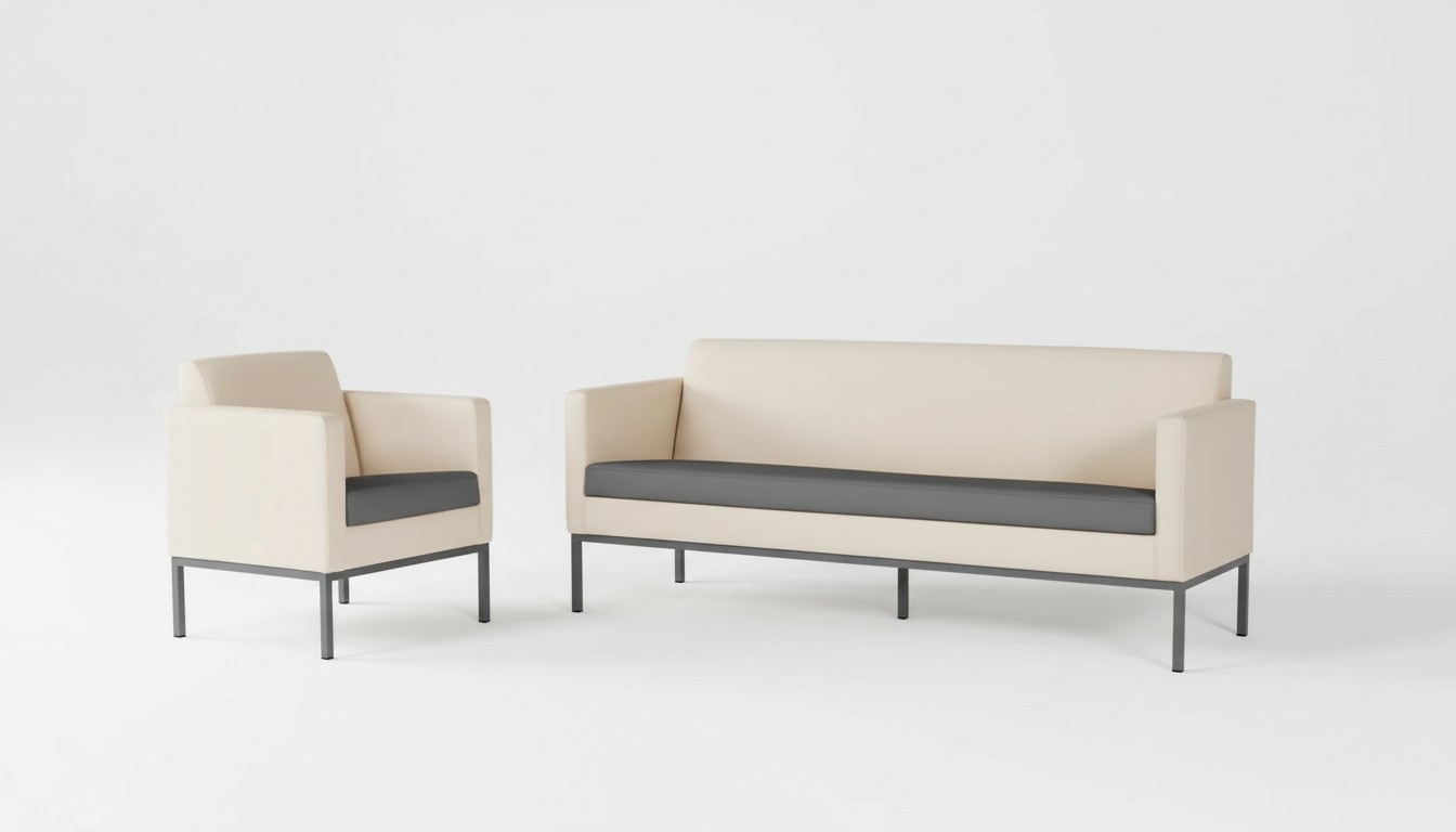 Büromöbel Komplettset Arbeitszimmer Sitzgruppe Sofagarnitur 2tlg Modern