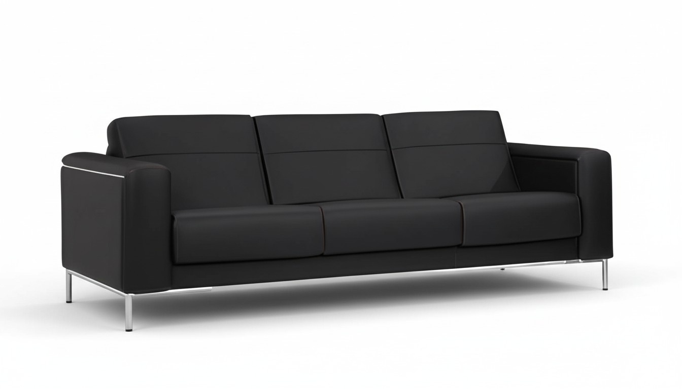 Büromöbel Sofa 3 Sitzer Couch Polster Modern Luxus Leder Design