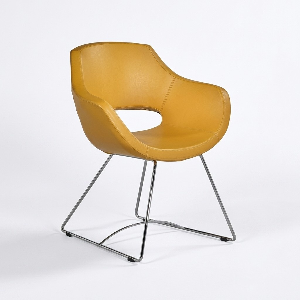 Bürosessel Bürostuhl Sessel Chef Arbeitsstuhl Orange Moderne Möbel Kunstleder