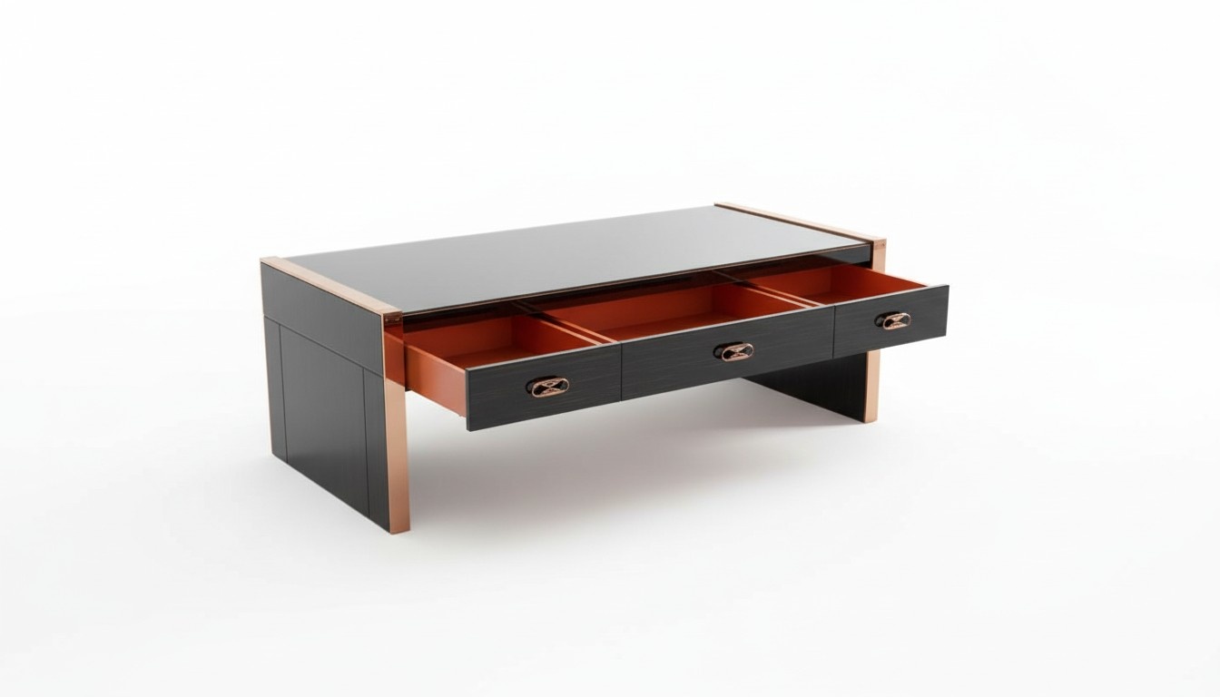 Bürotisch Holz Braun Tisch Arbeitszimmer Tische Büro Modern Design Möbel Luxus