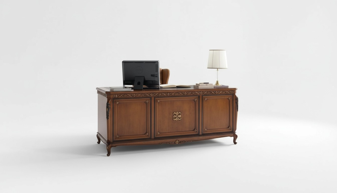 Bürotisch Schreibtisch Büro Tisch Bücherregal Einrichtung Möbel Neu