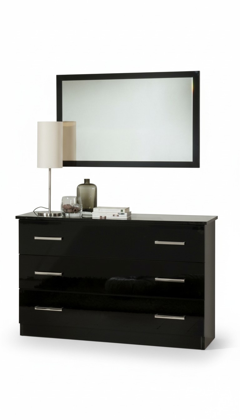 Buffet Anrichte Kommode Spiegel Echte Handarbeit Holz Regal 2tlg Regale Kommoden