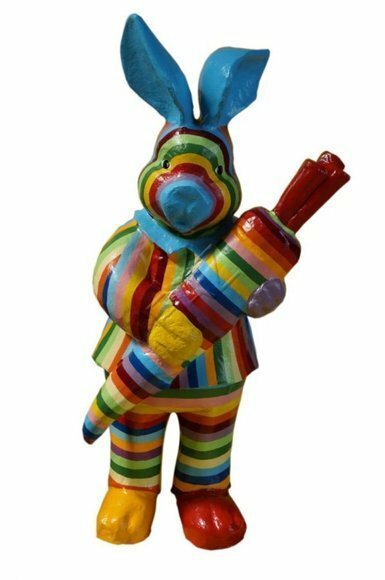 Design Kaninchen Figur Statue Skulptur Figuren Skulpturen Dekoration Deko Neu