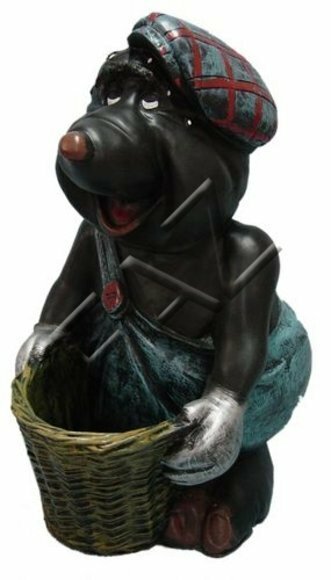 Design Maulwurf Vase Skulptur Figur Statue Statuen Figuren Dekoration Neu