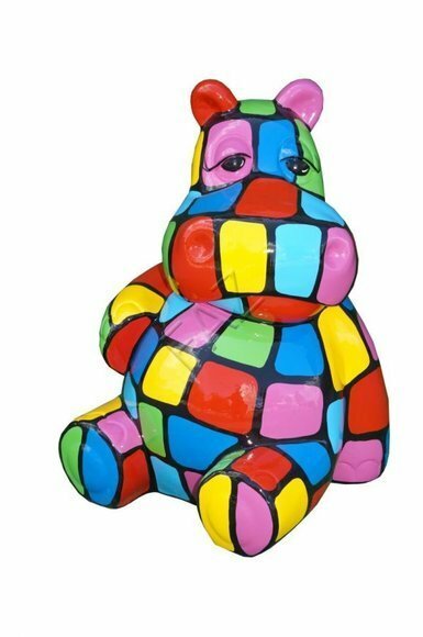 Figur Nilpferd Statue Skulptur Figuren Skulpturen Dekoration Deko Abstrakt