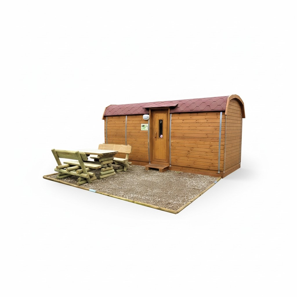 Camping Haus Ferienhaus Winziges Fertighaus Holzhaus 230x480cm Fasshaus