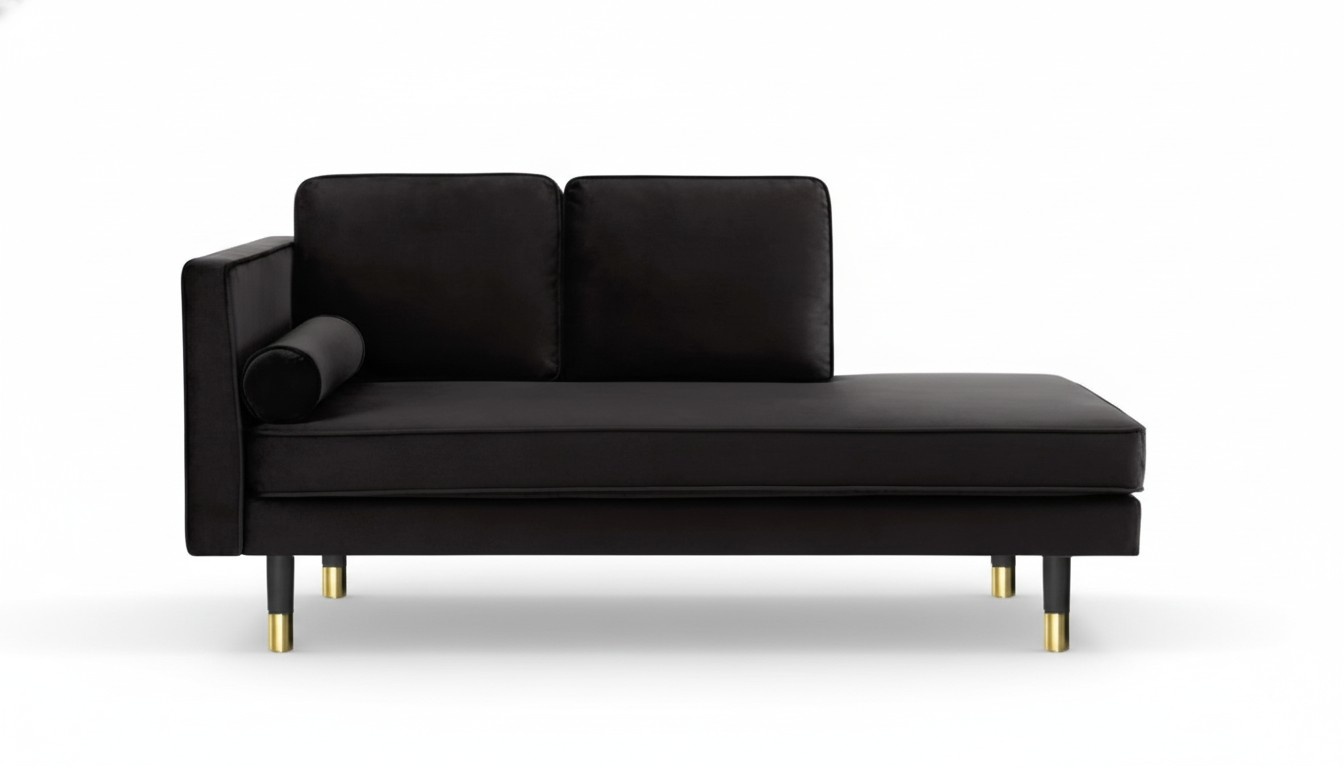 Chaiselongue Kreative Möbel Neu Wohnzimmer Modern Design Schwarz Sofa