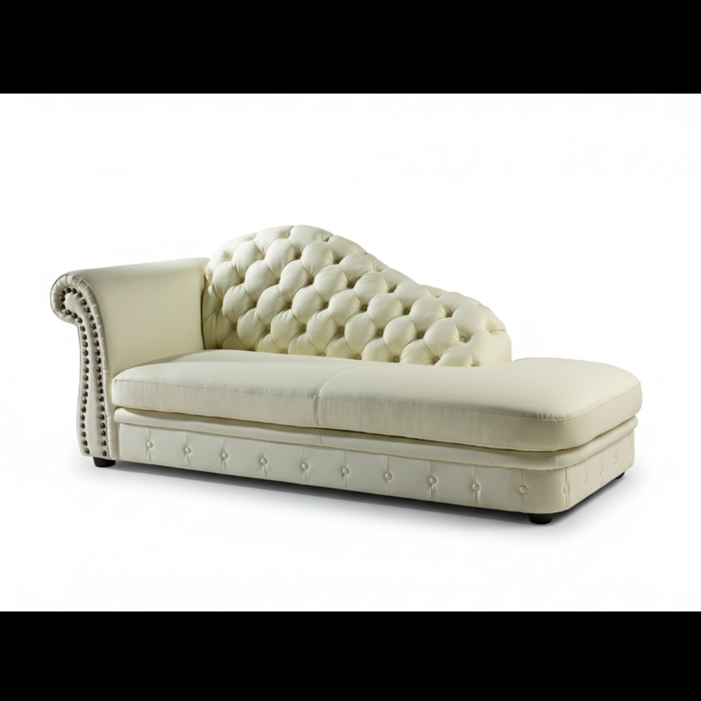 Chaiselounge Chesterfield Liege Chaise Sofa Lounge Sitz Liegen 230cm
