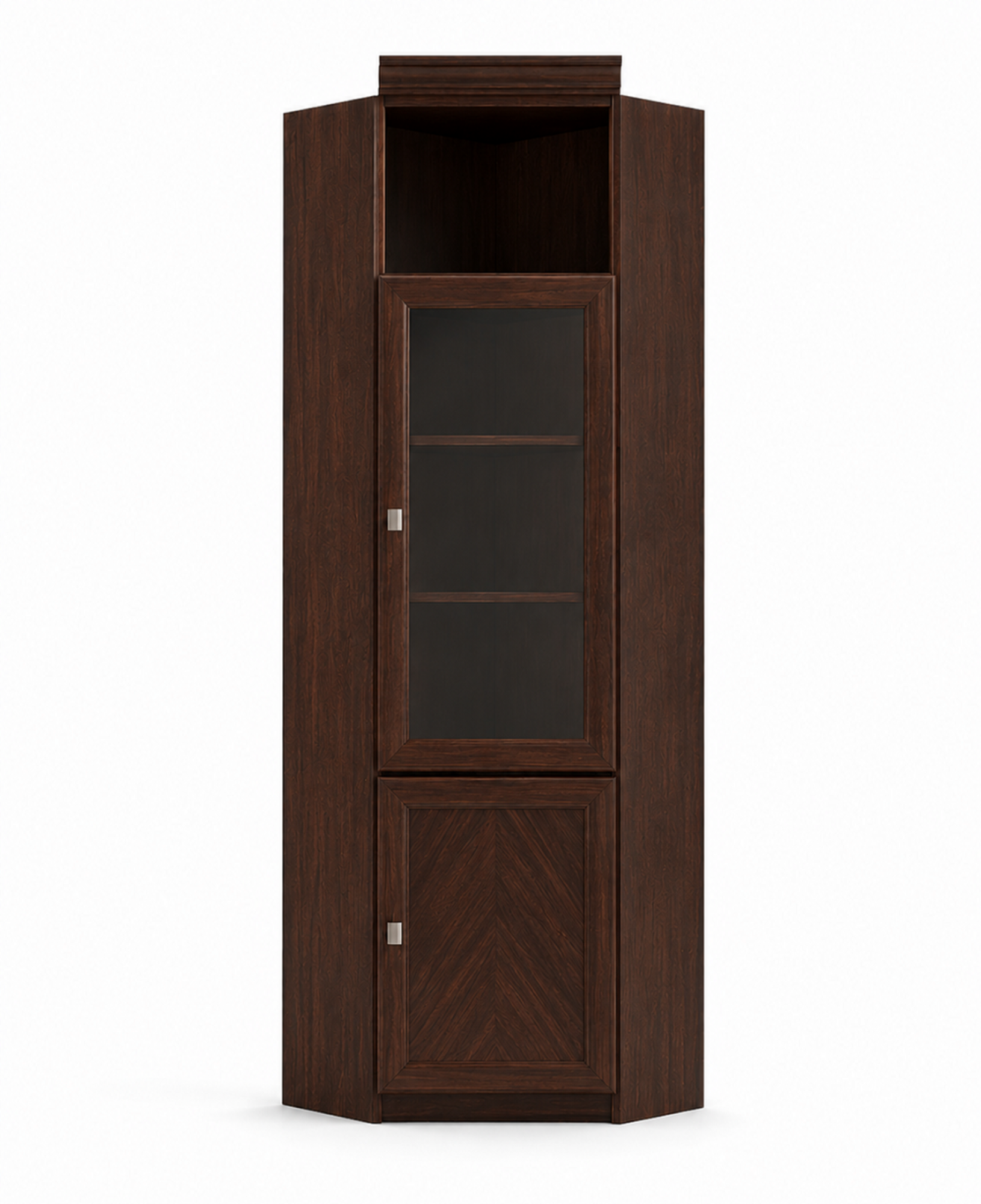 Eckschrank Schrank Holzschrank Bücherschrank Schrankkommode Büro Kleiderschrank