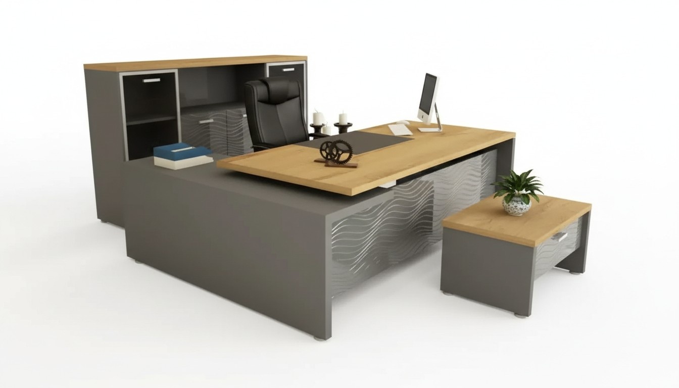 Chefschreibtisch Tisch Schreibtische Büro Möbel Einrichtung Holz Tische