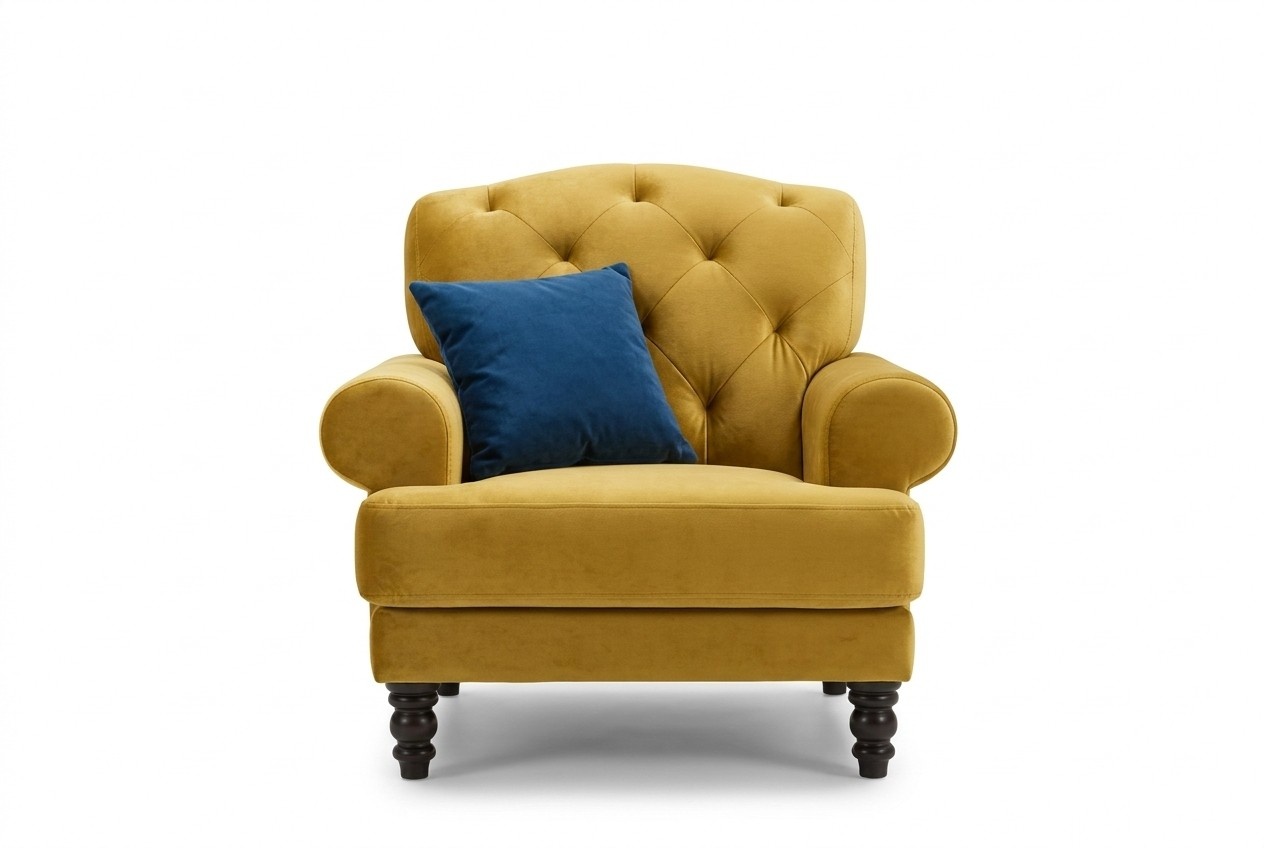 Chesterfield 1 Sitzer Relax Sessel Club Lounge Sofa Stuhl Fernseh Polster Couch