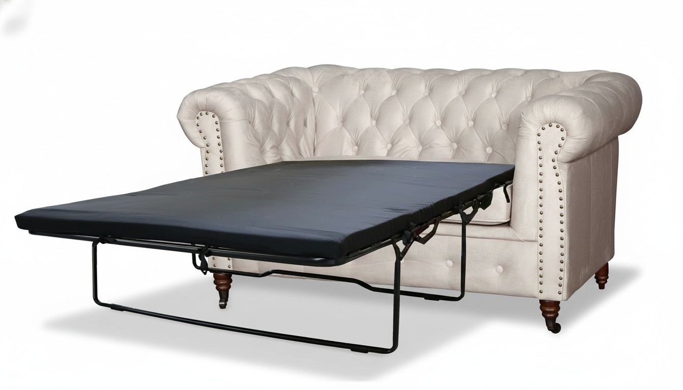Chesterfield 2 Sitzer Sofa Büro Couch mit Bettfunktion Sofas Couchen Zweisitzer