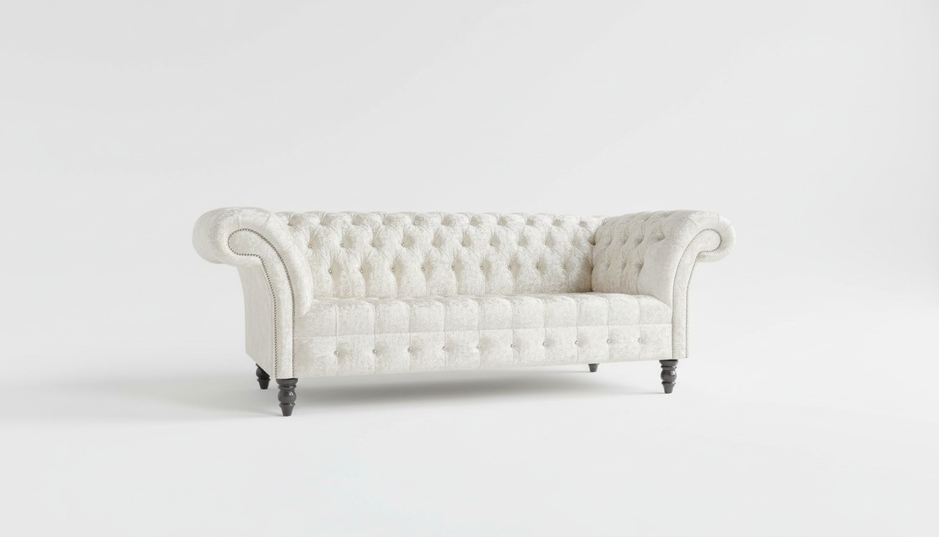 Chesterfield 3 Sitzer Couch Sitz Textil Stoff Leder Couchen Sofas Sofa Polster