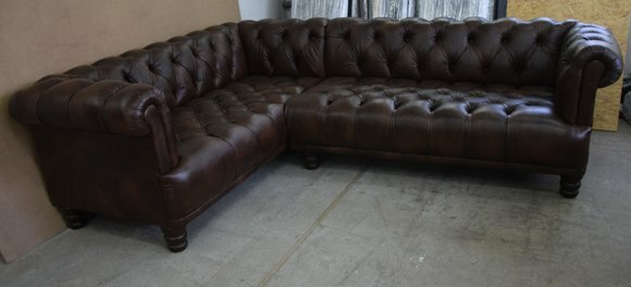 Design Chesterfield Ecksofa Eckcouch Loungesofa Couch Sofa Dubai Leder