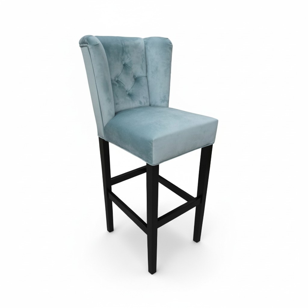 Chesterfield Bar Chair Barhocker Sessel Stuhl Hocker Bar Tresen Design Textil