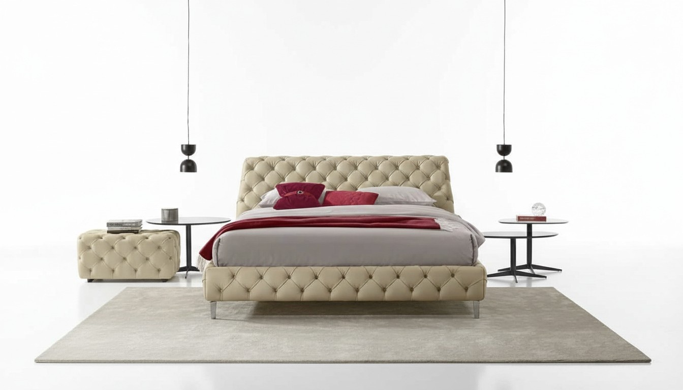 Chesterfield Bett Luxus Betten Holz Bettrahmen Möbel Design Modern Bettgestelle