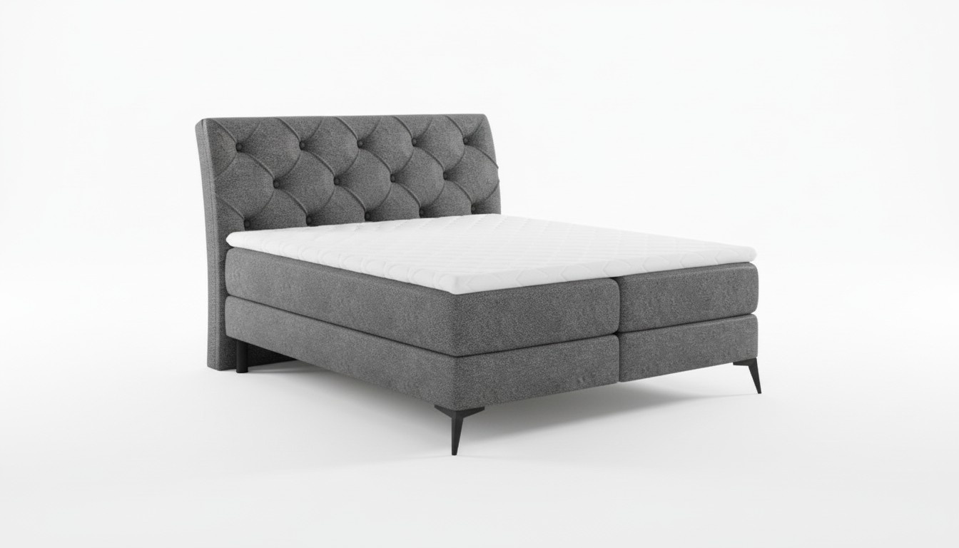 Chesterfield Bett Polsterbett Doppelbett Betten Big XXL Designer Luxus Boxspring