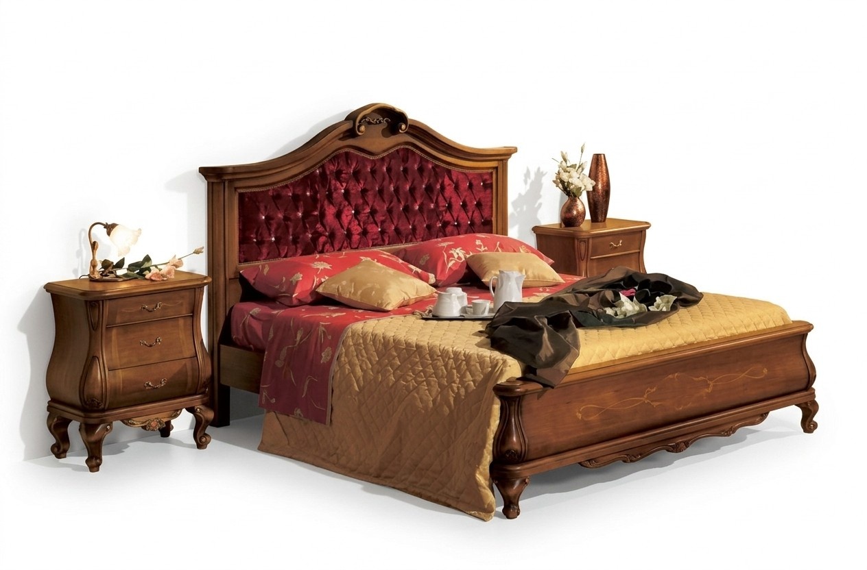 Chesterfield Betten Bett gepolstert Classic 180x200 Doppelbett Bettrahmen