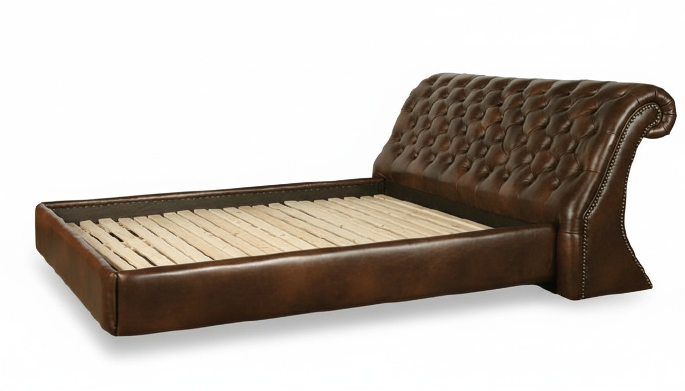 Chesterfield Big Bett Polsterbett Doppelbett Antikes Edles königliches Bett NEU