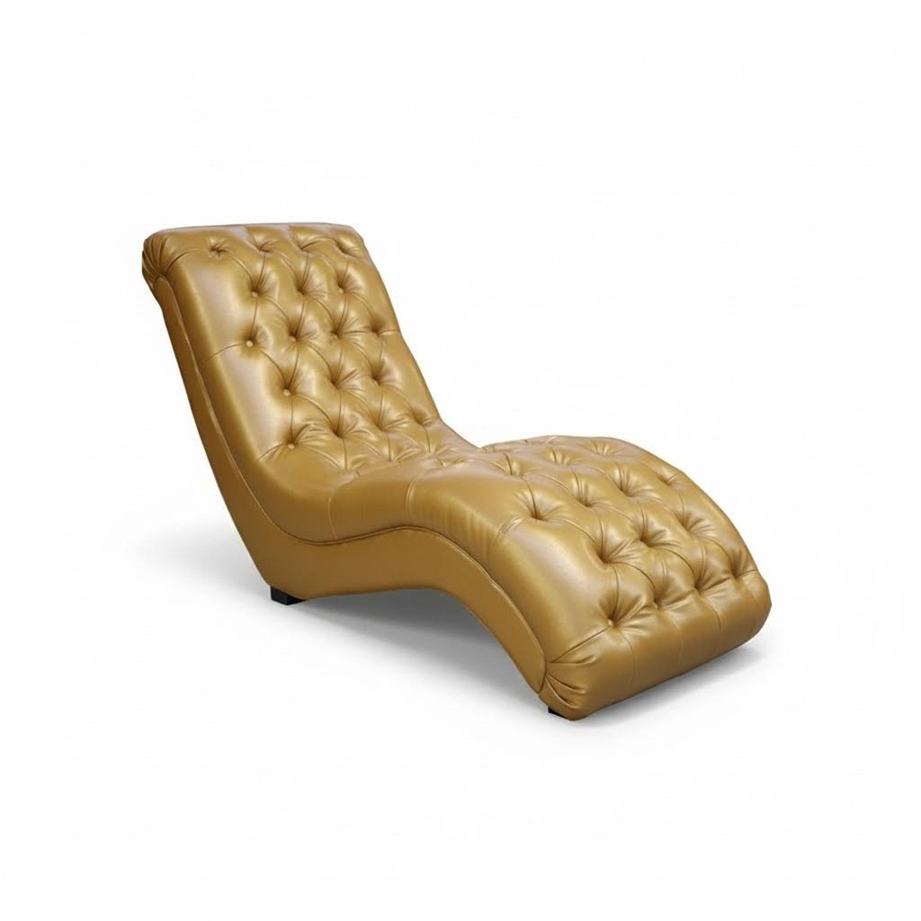 Chesterfield Chaiselongues Sofa Liege Chaise Club Relax Liegen Leder Stoff Neu