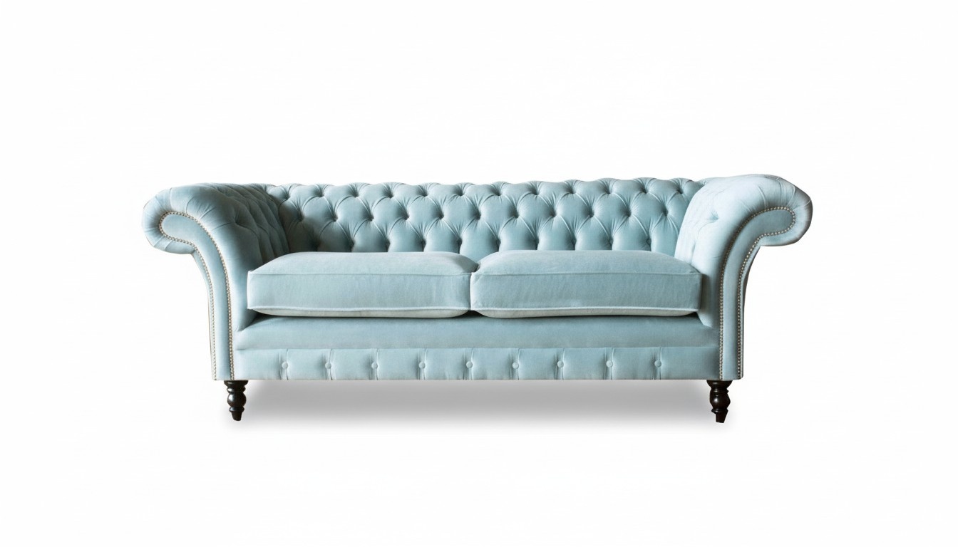 Chesterfield Couch Polster Leder Sofa 3 Sitzer Klassische Couchen Berto