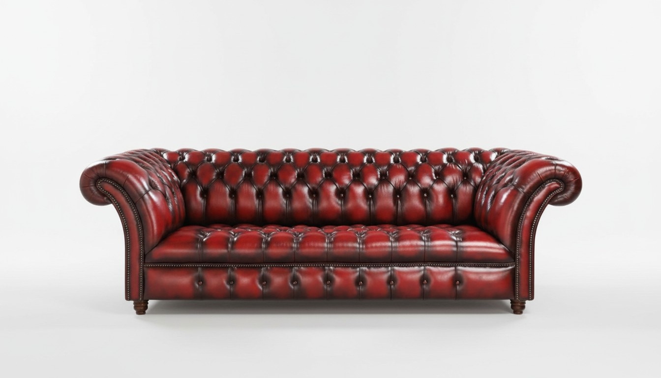 Chesterfield Couch Polster Sofa XXL Big Sofas 3 Sitzer Textil Leder WINCHESTER-B