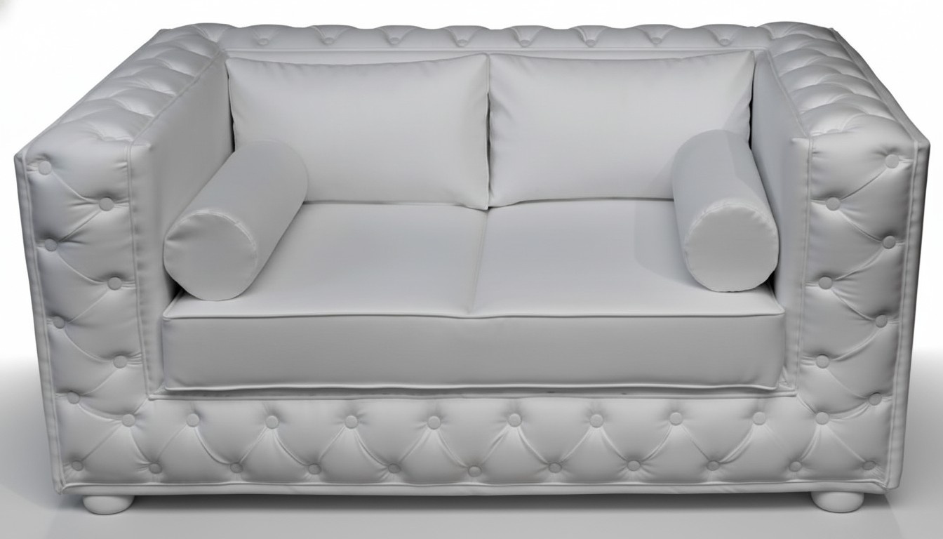 Chesterfield Couch Sofa Garnitur 3 Sitzer Polster Leder Sofas Couchen Neu A922