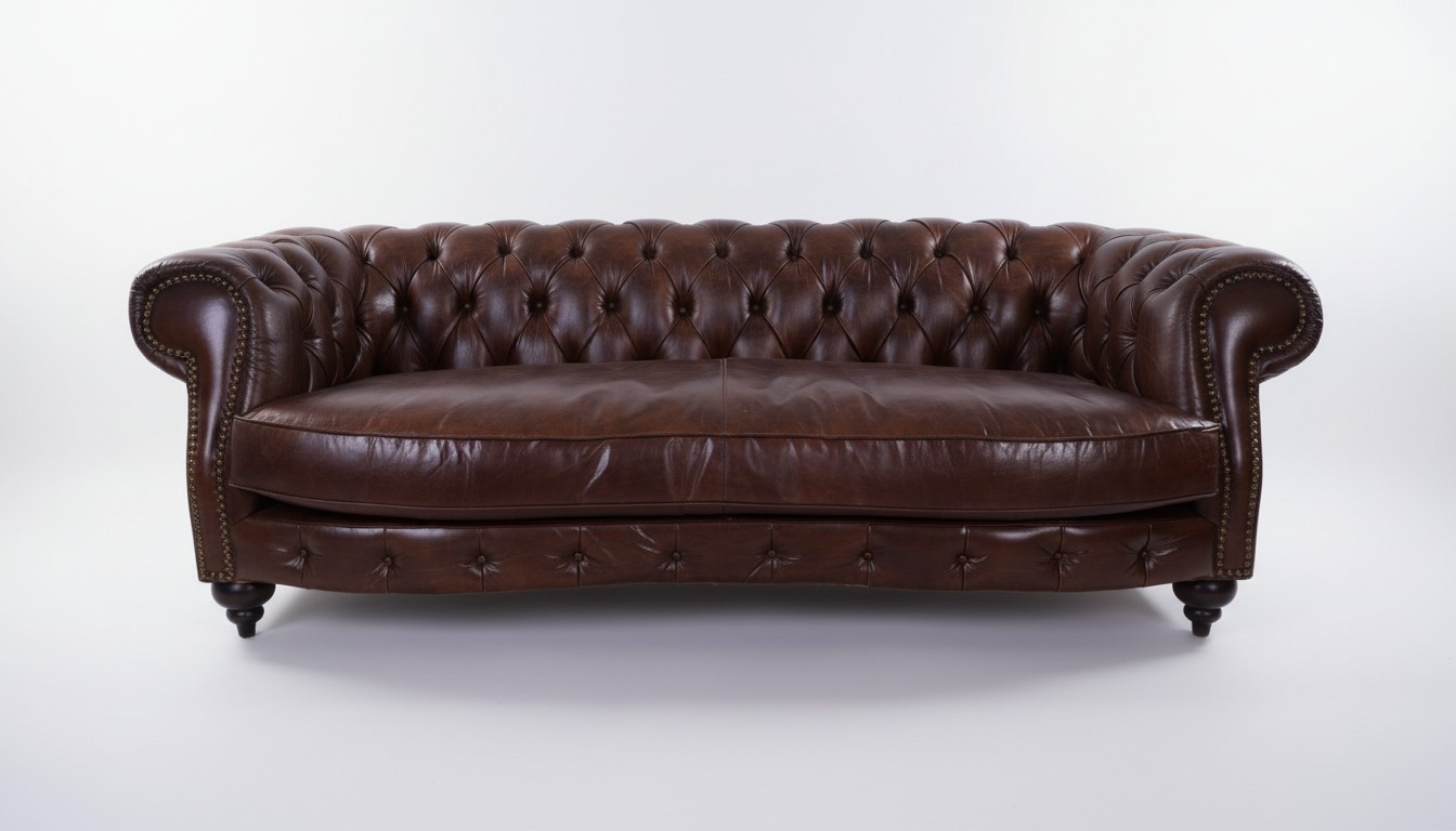 Chesterfield Design Luxus Polster Sofa Couch Sitz Garnitur Leder Textil Neu 1001