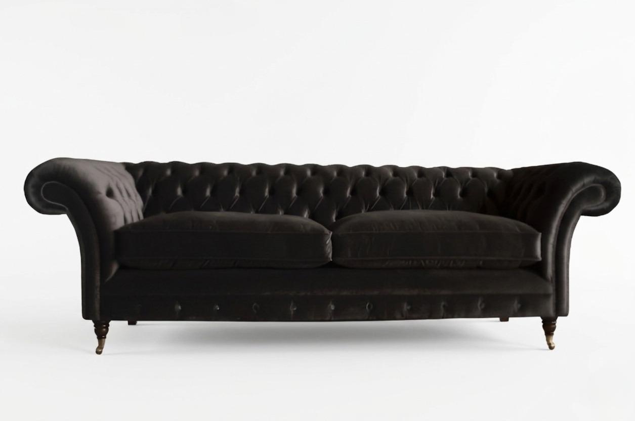 Chesterfield Design Luxus Polster Sofa Couch Sitz Garnitur Leder Neu Sofas #202
