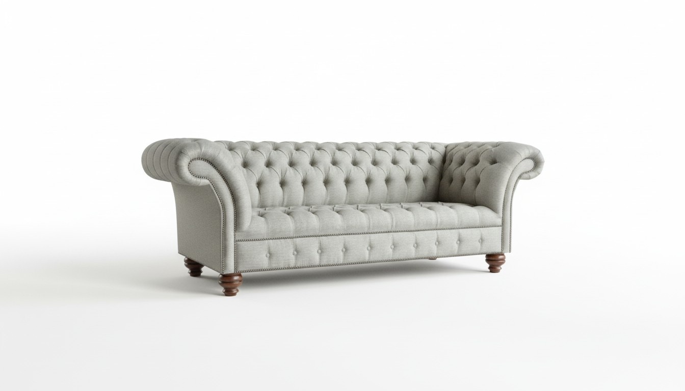 Chesterfield Design Luxus Polster Sofa Couch Sitz Garnitur Leder Textil Neu - q1