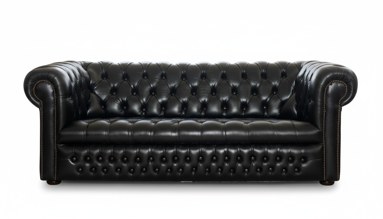 Chesterfield design luxus Sofa Polster couch garnitur Leder textil 3 Sitzer 106