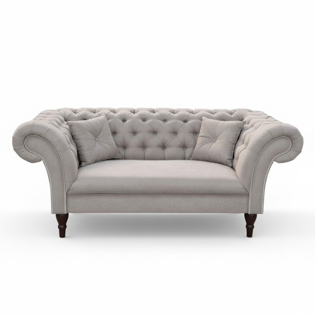 Chesterfield Design Sofa Couch 2 Sitzer Polster Sofas Couchen 2er Garnitur Neu
