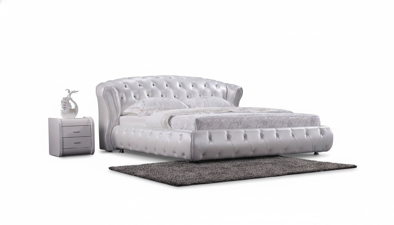 Chesterfield designer Bett Betten Polster Bett Doppel Klassisches Design Neu