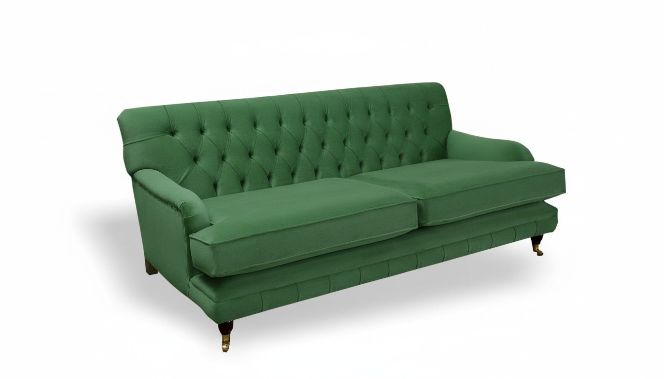 Chesterfield Designer Möbel Hochwertige Dreisitzer Couch Polster Stoff Sofa