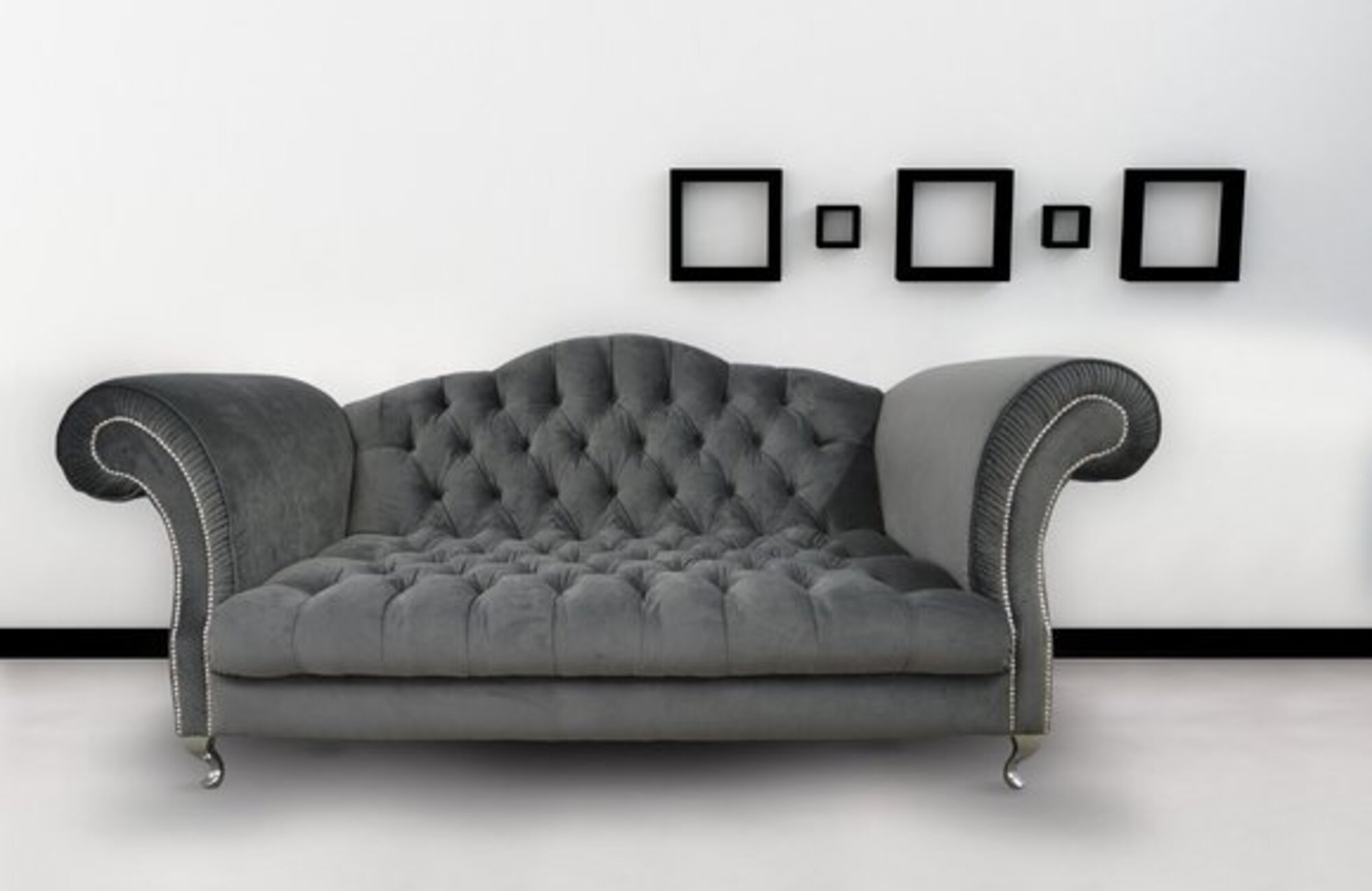 Chesterfield Sofa Polster Designer Couchen Sofas Garnitur Textil Stoff Textil 25