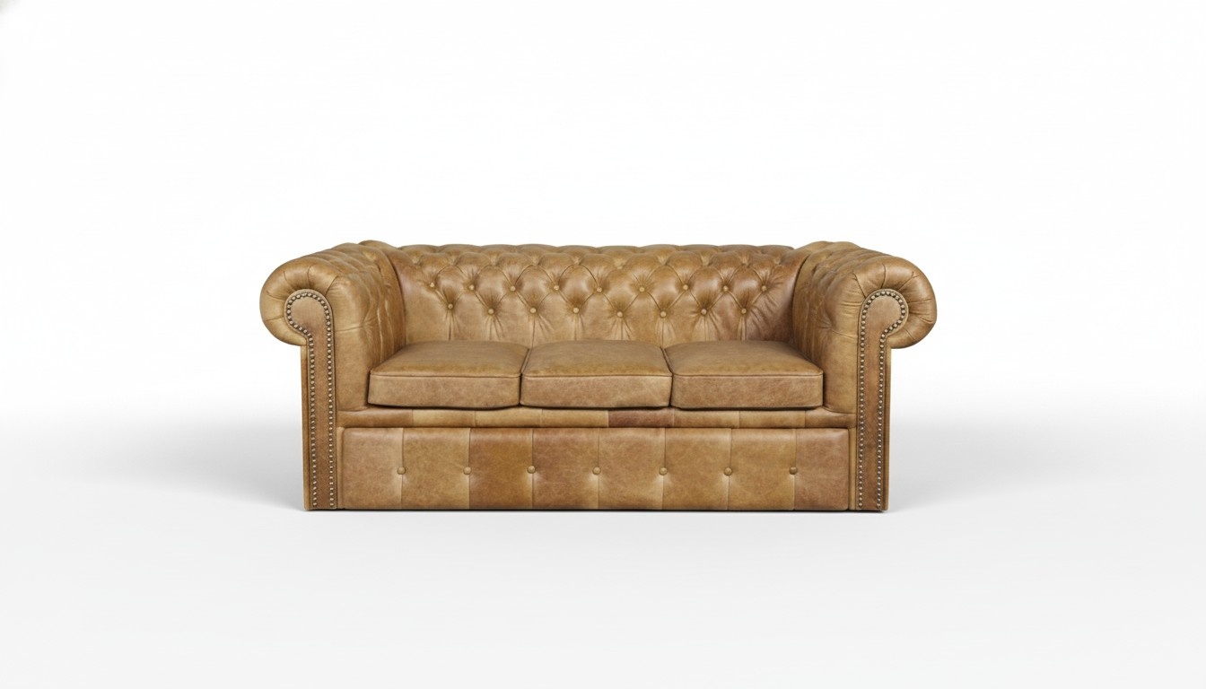 Chesterfield Designer Sofa Couch Polster Garnitur 3 Sitzer Napoli Sofas Möbel