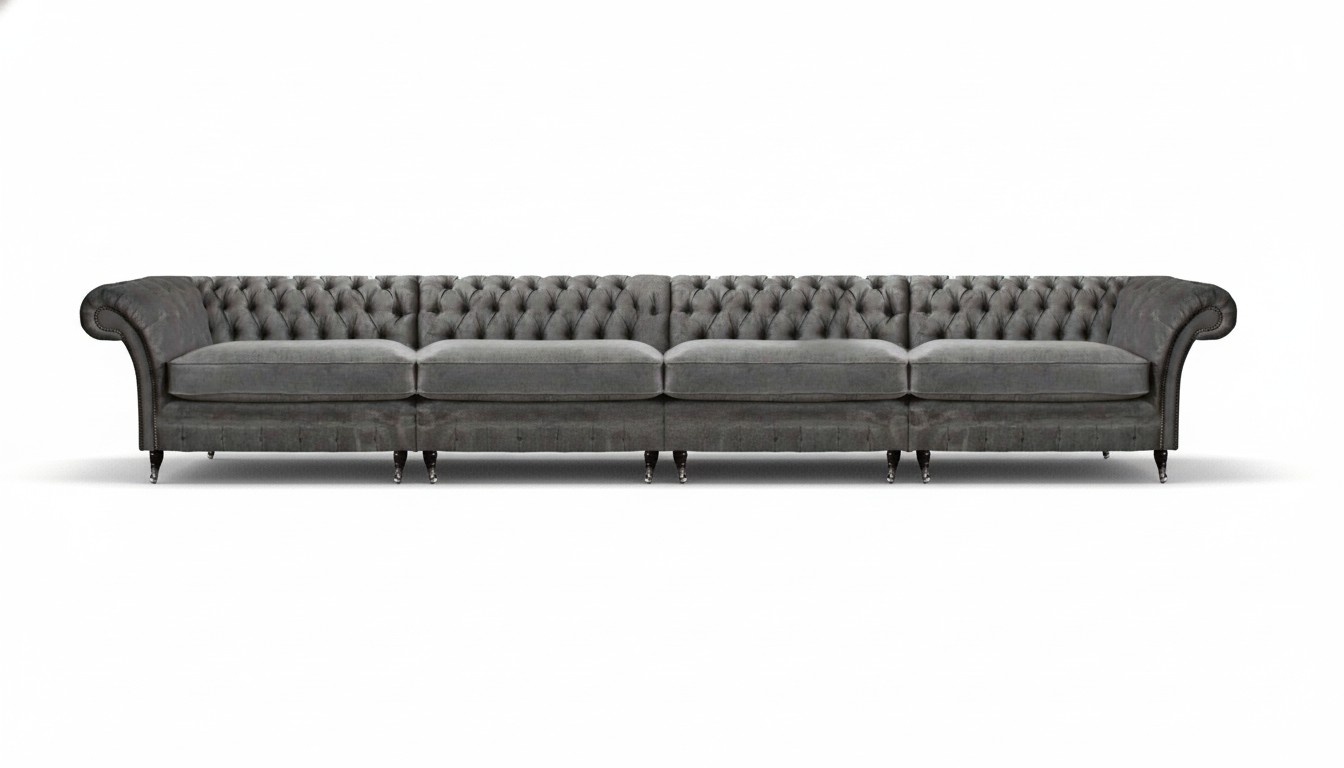 Chesterfield Designer Sofa Wohnzimmer Couchen Luxus Polster 4-Sitzer