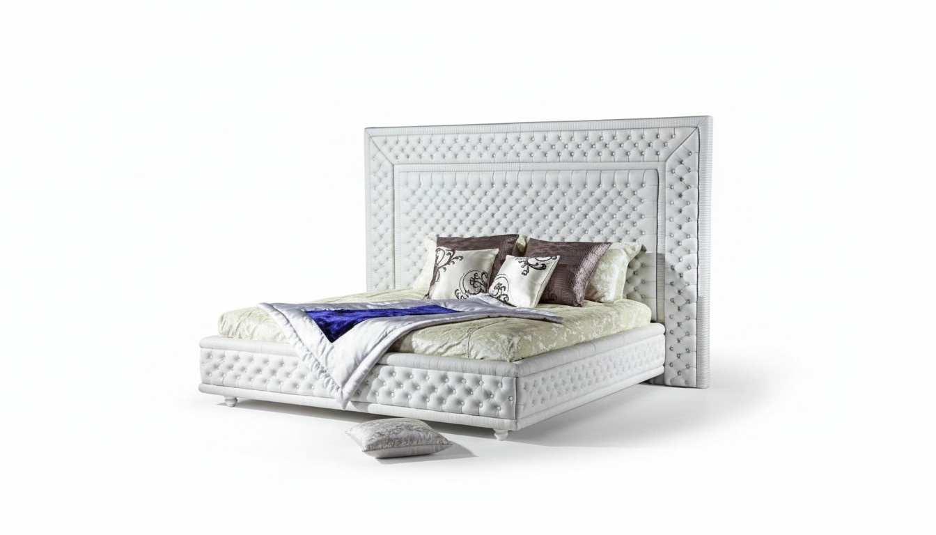 Chesterfield Doppeltbett Bettt Betten Polsterbett Designer XXL Big Ehe WT 9230