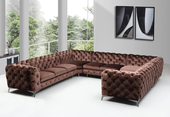 Designer Chesterfield Ecksofa Sofa Couch Polster U Form Sofas Sitz Eck