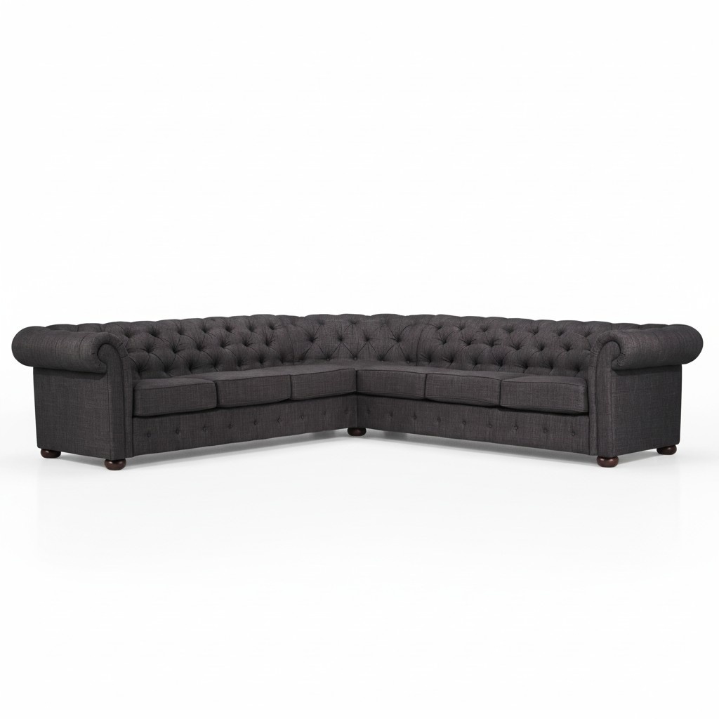 Chesterfield Ecksofa Wohnlandschaft Sofa Couchen Polster Ecke Couch
