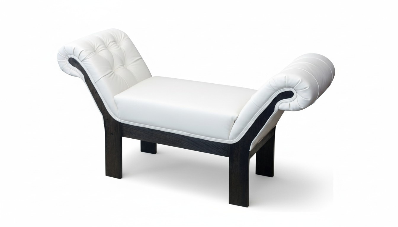 Chesterfield Hocker Leder Polster Fußhocker Chaise Ottomane Relax Pouf Neu