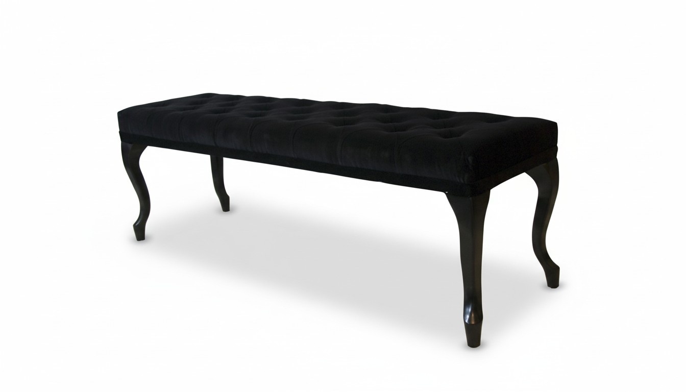 Chesterfield Hocker Leder Polster Fußhocker Chaise Beistell Ottomane Relax Neu