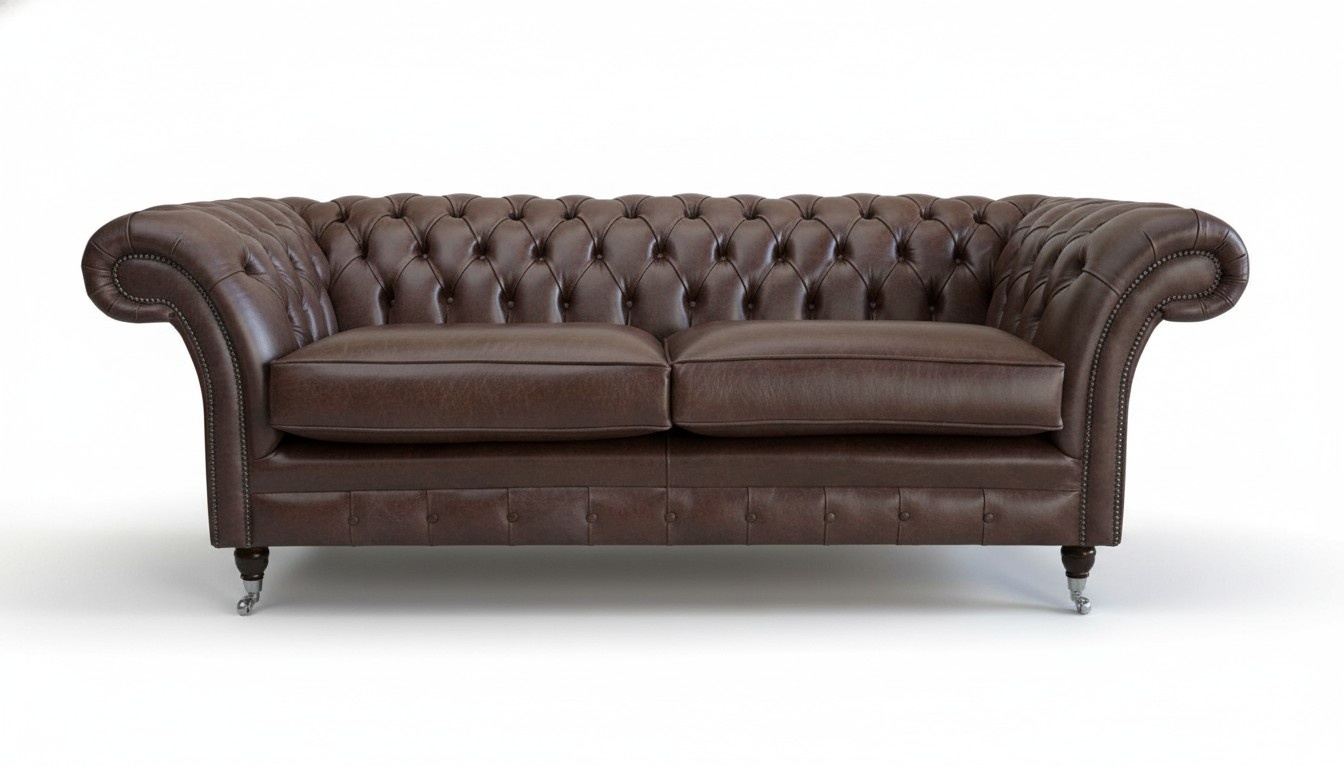 Chesterfield Kunstleder Design Polster Sofa Luxus Couch Klassische Sofa