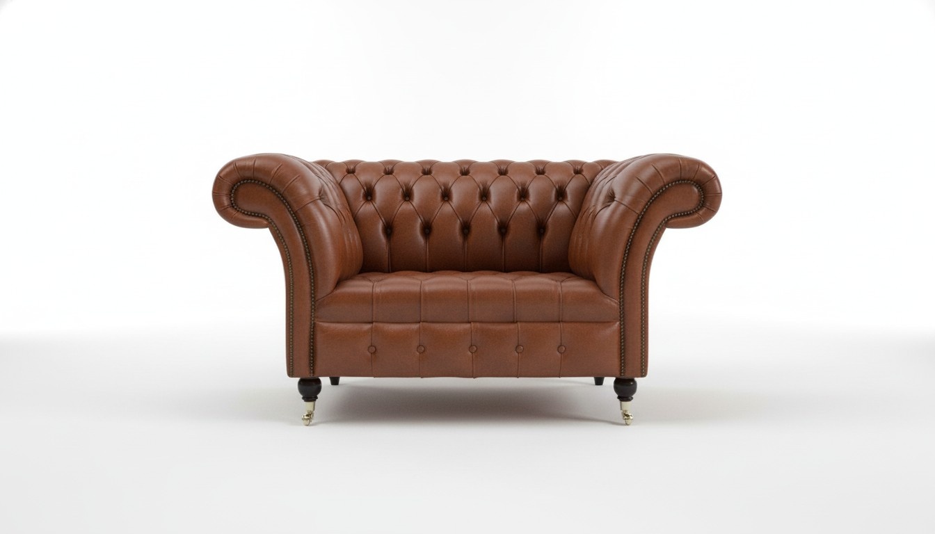 Chesterfield Kunstleder Polster Sofas Design Luxus Couch Sofa Sessel 1 Sitzer