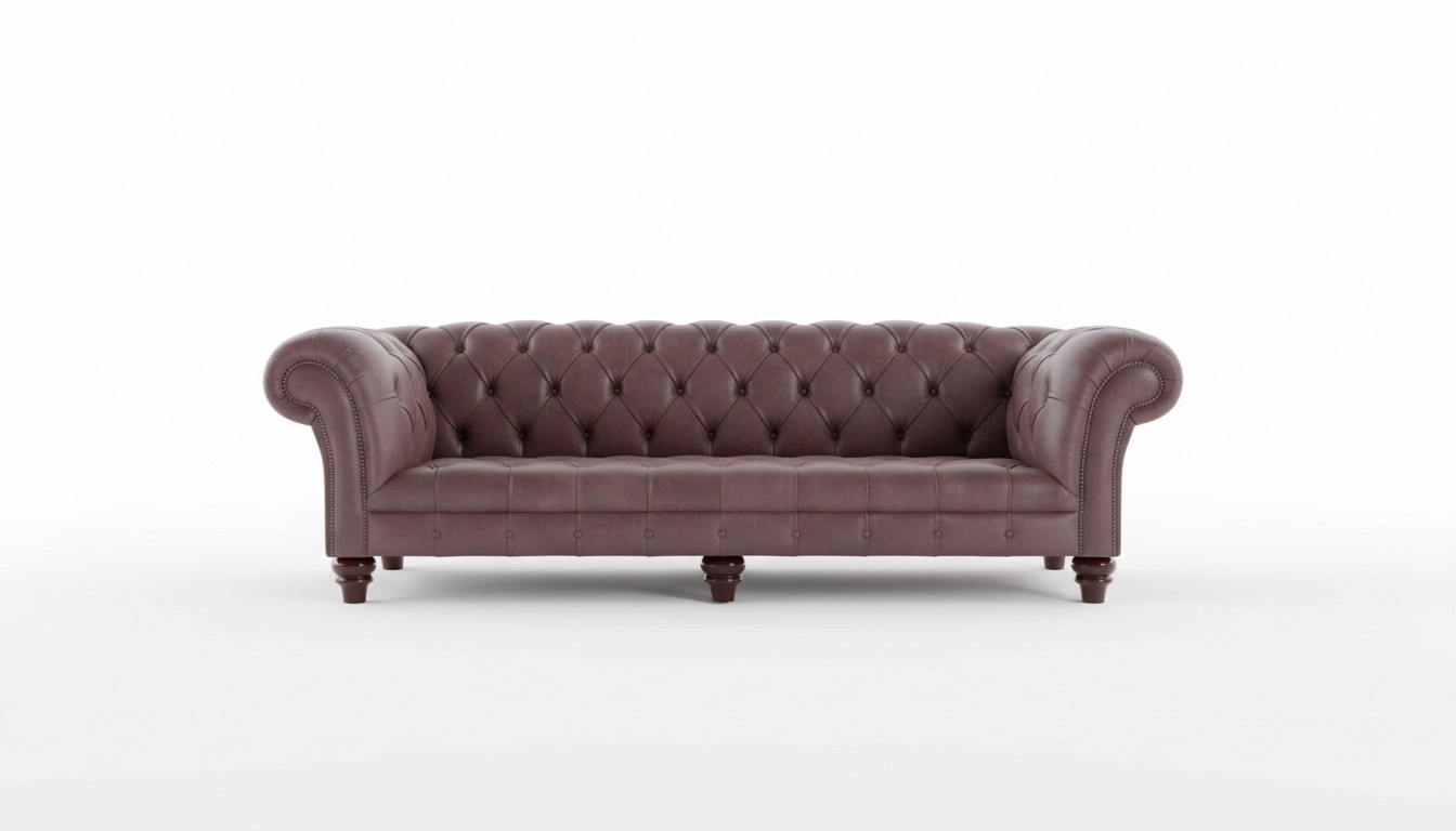 Chesterfield Leder Polster Design Luxus Couch Sofa Klassische 4 Sitzer