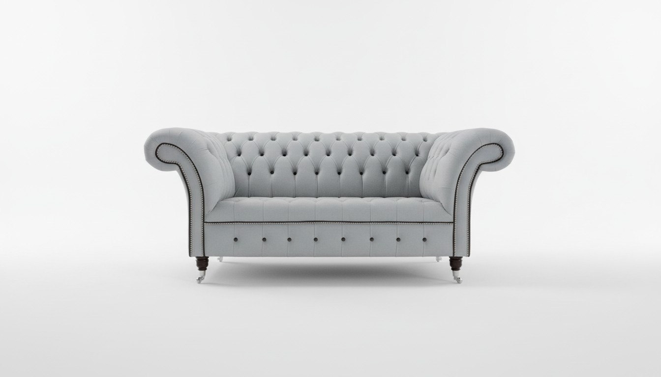 Chesterfield Ledersofa Couch Polster designer 2 Sitzer Sofas Couchen Neu