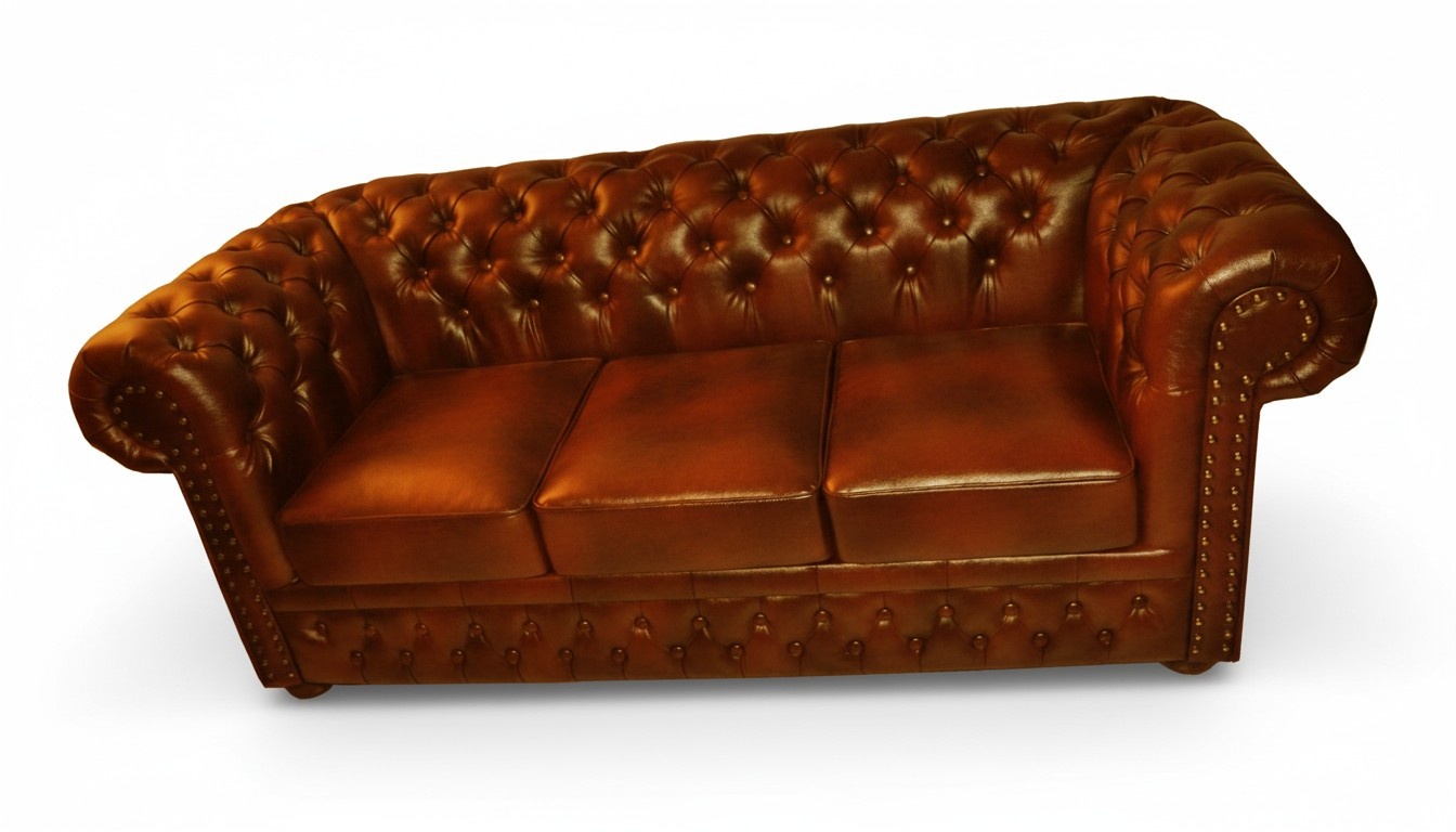 Chesterfield Ledersofa Sofagarnitur Couch Polster Couch Sitz Garnitur NEWTON