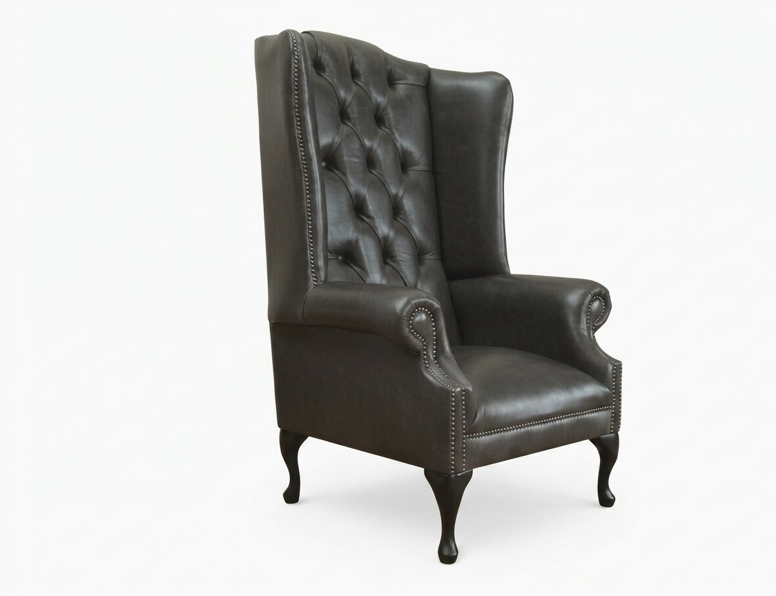Chesterfield Ohrensessel Einsitzer Sofa Couch Relax Polster Samt Leder Stoff