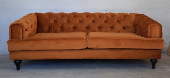 Design Chesterfield Sofagarnitur 4-Sitzer Stoff Couch Sofa Polster Sofas